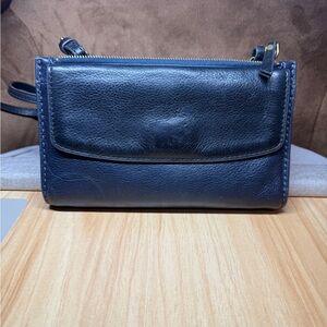 Fossil Black Leather Clutch